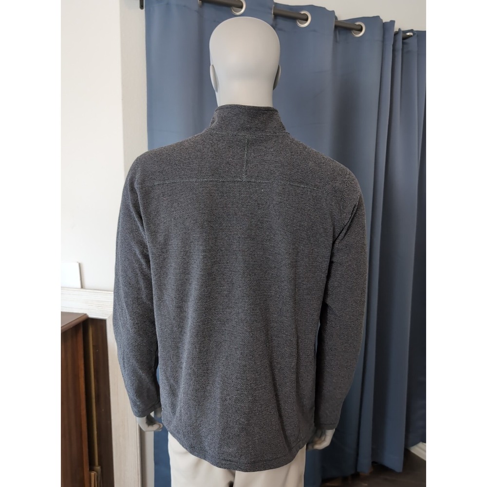 The North Face Textured Cap Rock 1/4 Zip Pullover Mens Large Gray Fleece - Picture 4 of 11